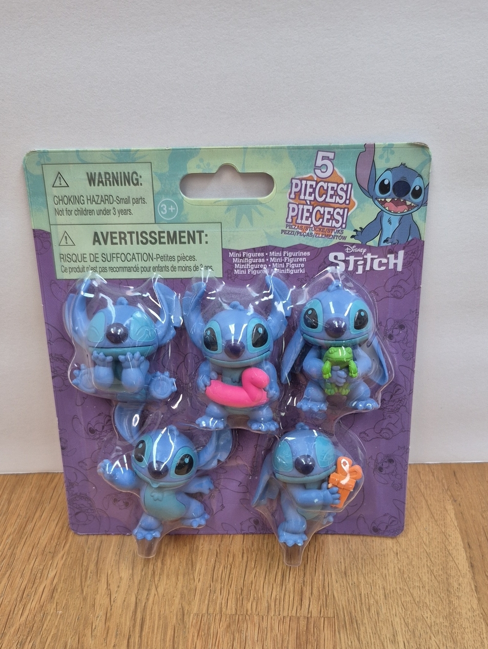 Disney Blue Stitch 5-Piece Mini Figure Set